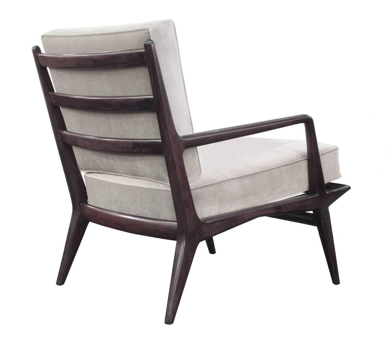 Mid-20th Century Sculptural Lounge Chair and Ottoman by Carlo de Carli