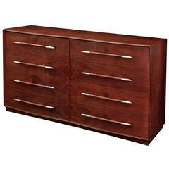 Chest of Drawers with Silver Pulls by T.H. Robsjohn-Gibbings
