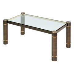 Chic "Round Leg Coffee Table" by Karl Springer