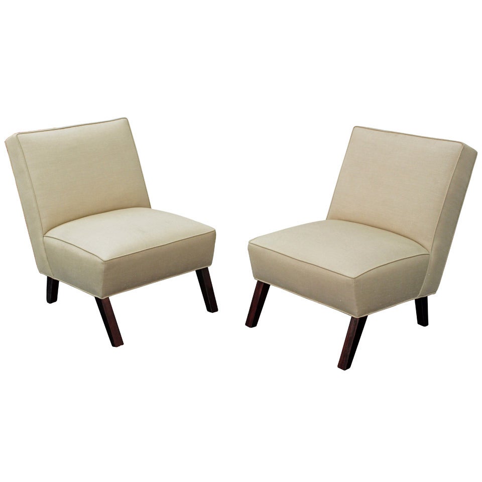 Antique & Vintage Slipper Chairs For Sale in New York City Near Me