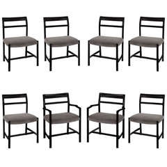 Set of 8 Dining Chairs in Ash by Roger Sprunger for Dunbar