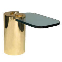 "Sculpture Table" in Brass and Glass by Karl Springer