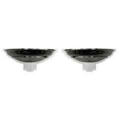 Pair of "Spun Shaped Wall Sconces" by Karl Springer