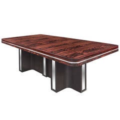 Exceptional Dining Table in Macassar Ebony by Tommi Parzinger