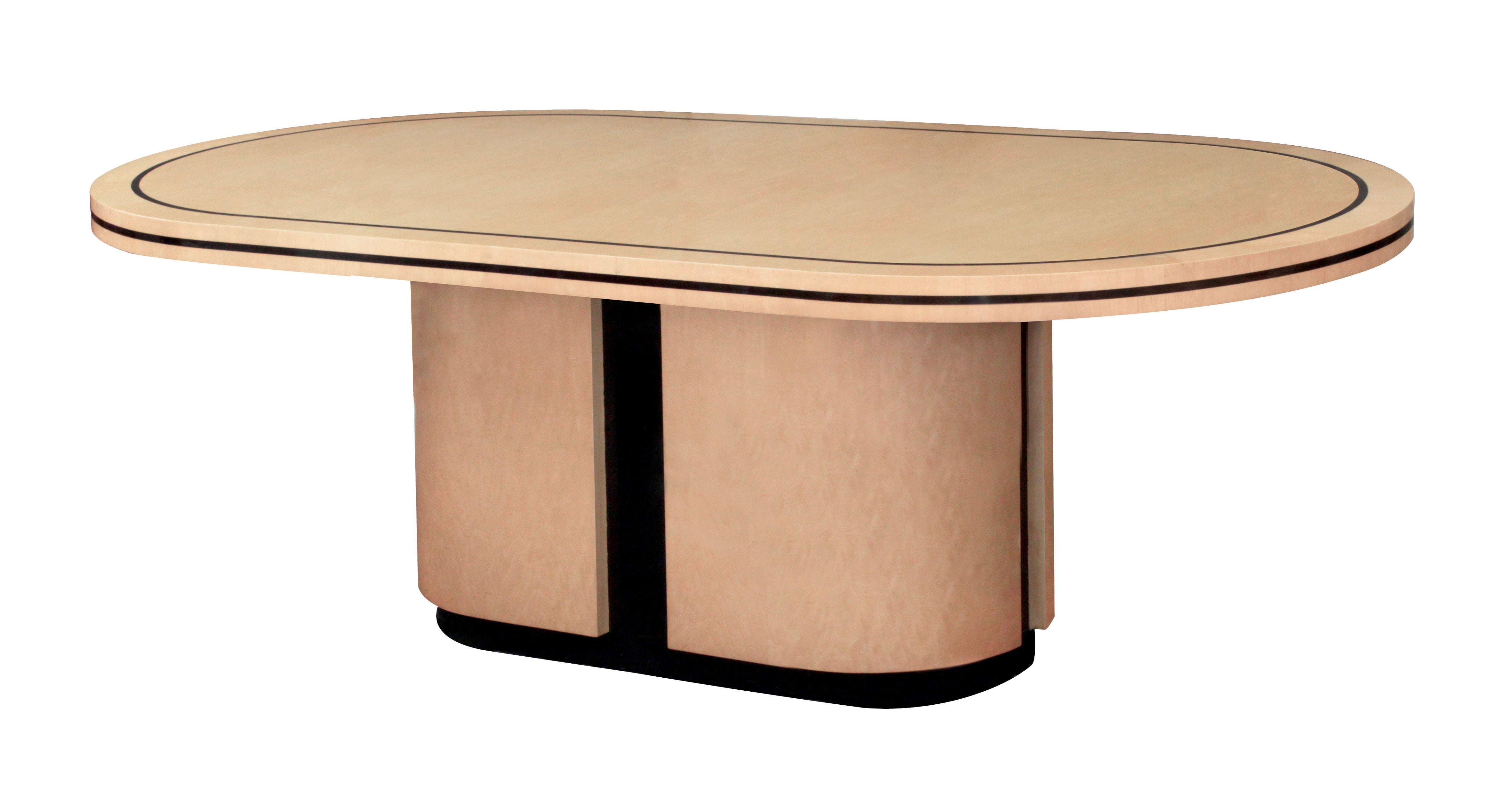 Elegant Dining Room Table with Inlays by Tommi Parzinger 1970s