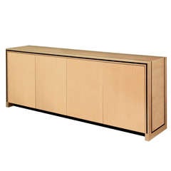 Stunning 4 Door Credenza with Inlays by Tommi Parzinger
