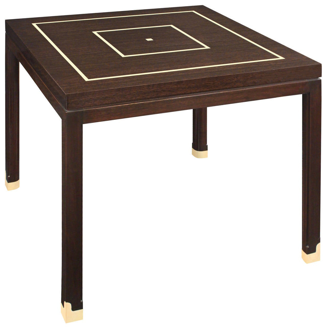 Elegant Side Table with Inlays by Tommi Parzinger For Sale at 1stdibs