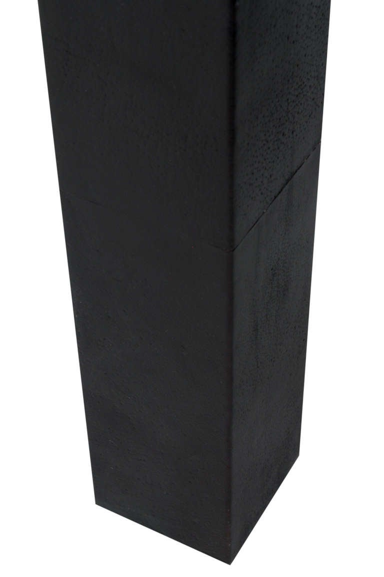 Thick Marble Top Console Table In Excellent Condition In New York, NY