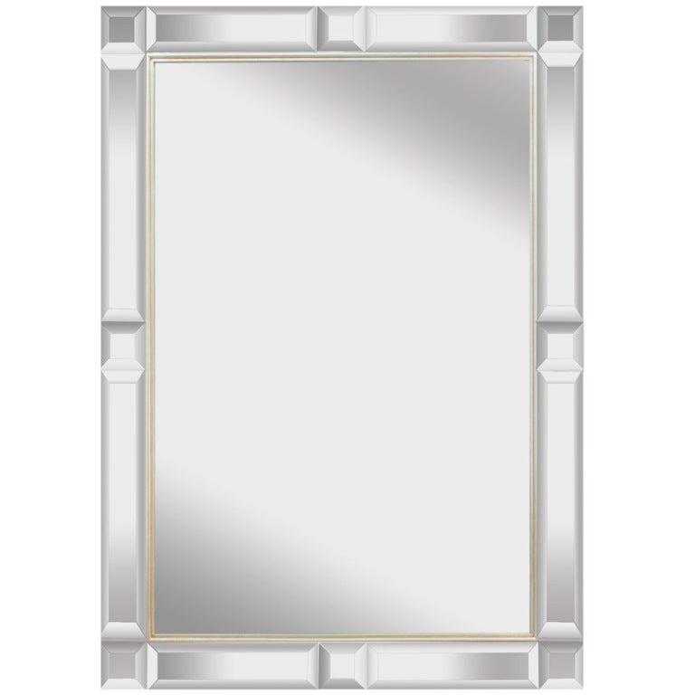 Elegant Wall Hanging Mirror At 1stdibs Elegant Wall Hanging Mirror For Rectangular With Beveled