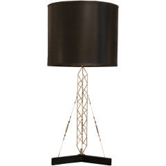 Vintage Architectural Table Lamp with Tension Cables by Curtis Jere