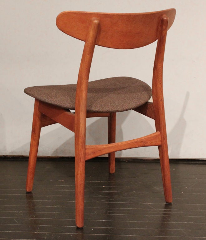 Set of 6 Dining Chairs with Butterfly Joints by Hans Wegner