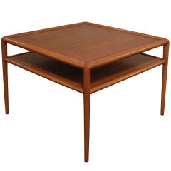 Vintage 2 Tier End Table No. 1781 in Walnut by T.H. Robsjohn-Gibbings