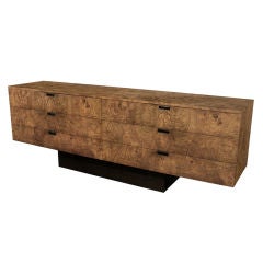 6 Drawer Chest in Book-Matched Olive Burl by Roger Sprunger