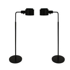 Pair of Reading Lamps in Matte Black Steel by Casella Lighting