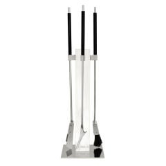 Elegant Fireplace Tool Set in Acrylic by Albrizzi