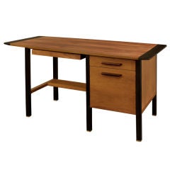 Desk in Mahogany and Teak by Edward Wormley