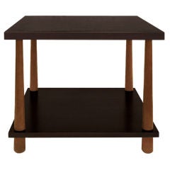 Vintage 2-Tier End Table No. 1647 in Walnut by T.H. Robsjohn-Gibbings