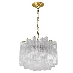Elegant Chandelier with Hanging Glass Tubes