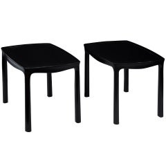 Pair of End Tables with Rosewood Tops by Edward Wormley