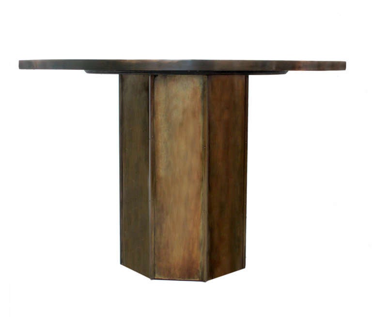 Rare "Chan" Dining / Game / Hall Table by Philip and Kelvin Laverne