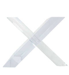 Sculptural Coffee Table with Thick Lucite Base