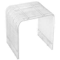 Chic Waterfall Side Table in Lucite