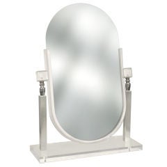 Vanity Mirror in Lucite and Chrome