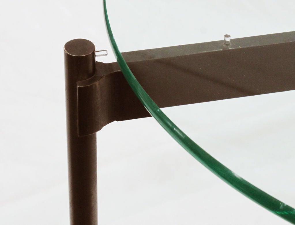 Pair of "Tri-Leg Claw Tables" in Bronze by Ward Bennet