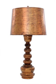 Sculptural Giltwood Table Lamp