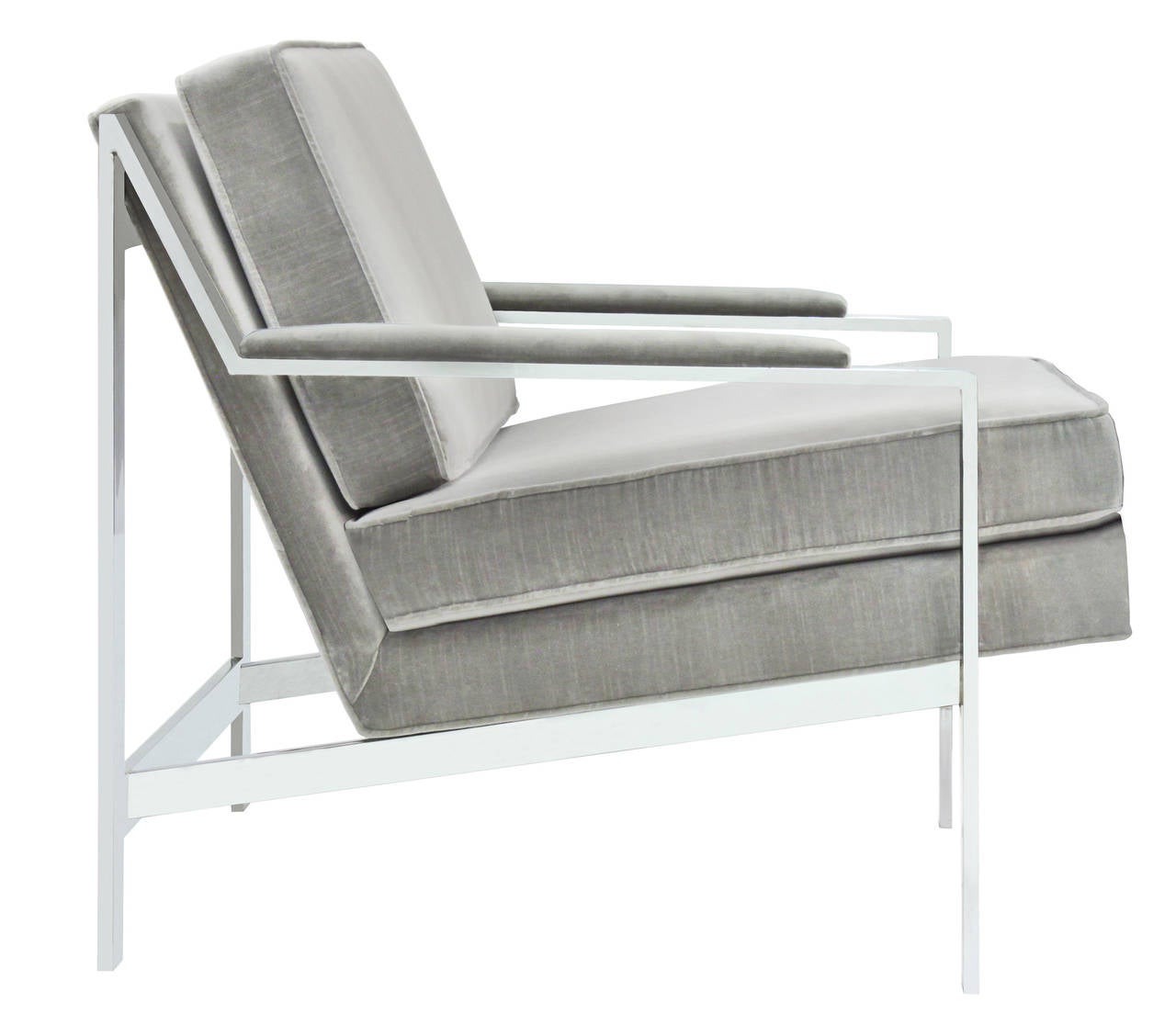 American Pair of Sculptural Lounge Chairs by Cy Mann