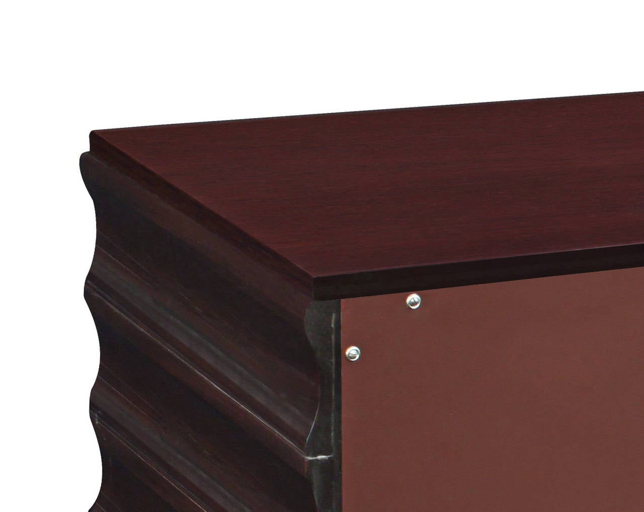 Large and Exceptional Chest of Drawers in Dark Walnut by Tommi Parzinger 4