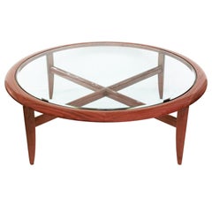 Vintage Coffee Table in Highly Lacquered Mahogany by Pace