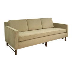 Sofa with Mahogany Stretchers by Edward Wormley