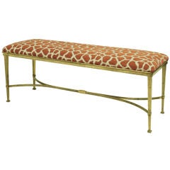 Regency Style Bench in Brass Regency Style Bench in Brass