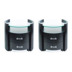 Pair of Bedside Tables by Jay Spectre