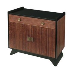 Cabinet with Bamboo Front by Paul Frankl
