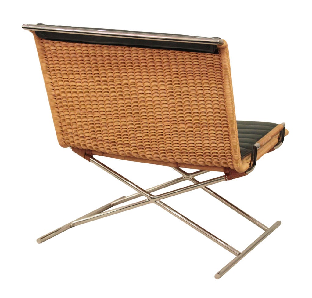 American Pair of Sled Chairs by Ward Bennett