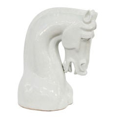 Ceramic Horse Head Sculpture