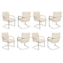 Set of 8 Elegant Dining Chairs by Milo Baughman