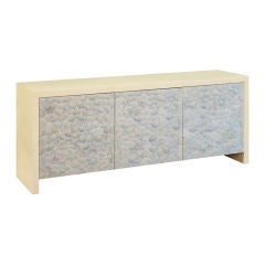 Pearl Front Commode in Goatskin and Mother of Pearl