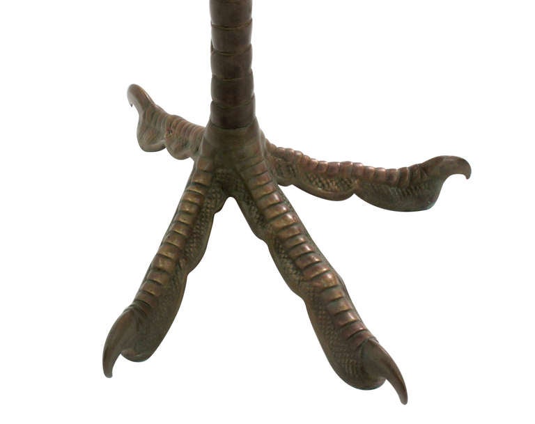 Bronze Ostrich Foot Table Lamp In Excellent Condition In New York, NY