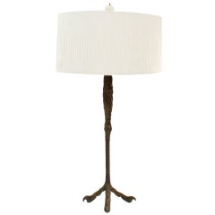 Bronze Ostrich Foot Table Lamp