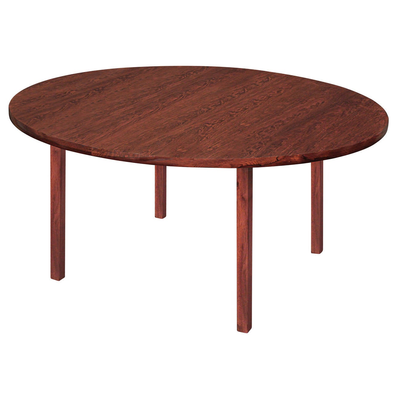 Round Dining Table In Brazilian Rosewood By Edward Wormley For Round Dining Table In Brazilian Rosewood By Edward Wormley For