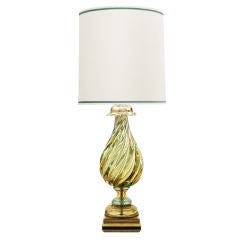 Large Hand-Blown Glass Table Lamp by Seguso
