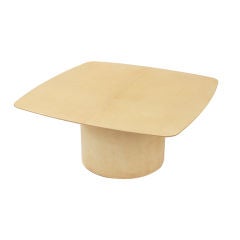 Square Coffee Table in Lacquered Goatskin by Aldo Tura
