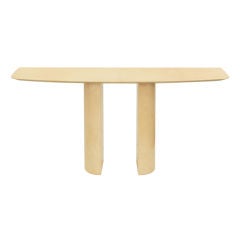 Console Table in Lacquered Goatskin by Aldo Tura Console Table in Lacquered Goatskin by Aldo Tura