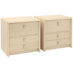 Pair of Chic Bedside Tables by Paul Frankl