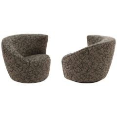 Pair of Sculptural Lounge Chairs by Vladamir Kagan
