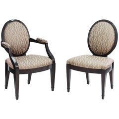 Set of 8 Elegant Dining Chairs by John Hutton for Donghia
