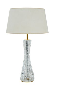 Sculptural Table Lamp with Glass by Carl Fagerlund for Orrefors